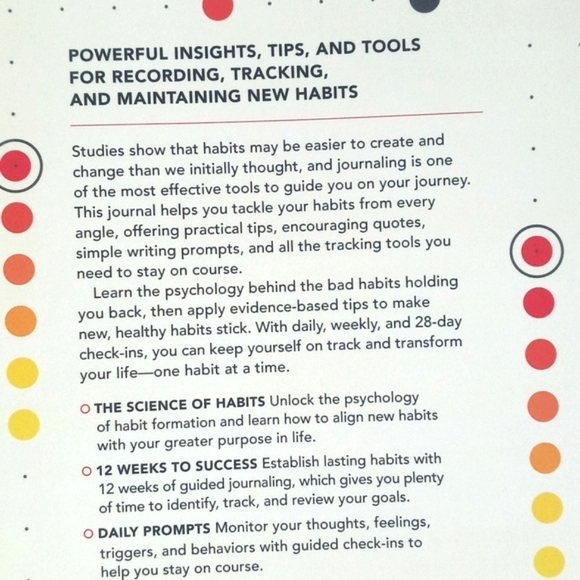 Habits 12 Week Journal To Change Your Habits Achieve Goals Book Dr Hayden Finch - Picture 11 of 14